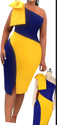 Two-Color Elegant Dress