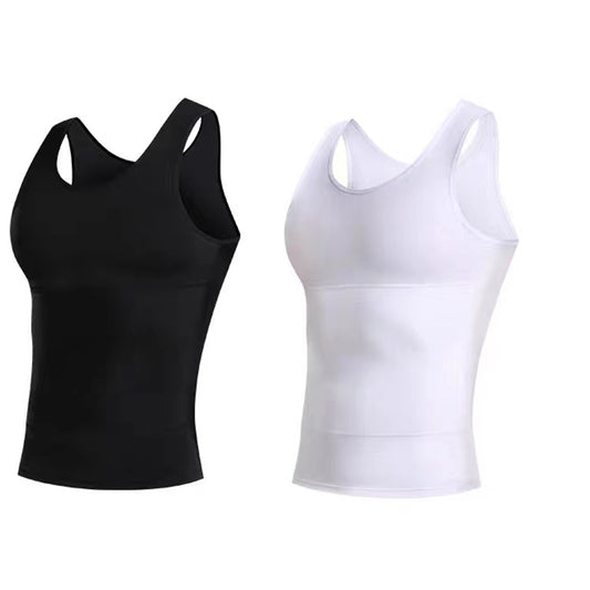 Meat Hide Artifact Men's Vest 3rd Generation Abdomen Shaping Clothing Meat Shaping Vest Invisible Breathable Shaping Top