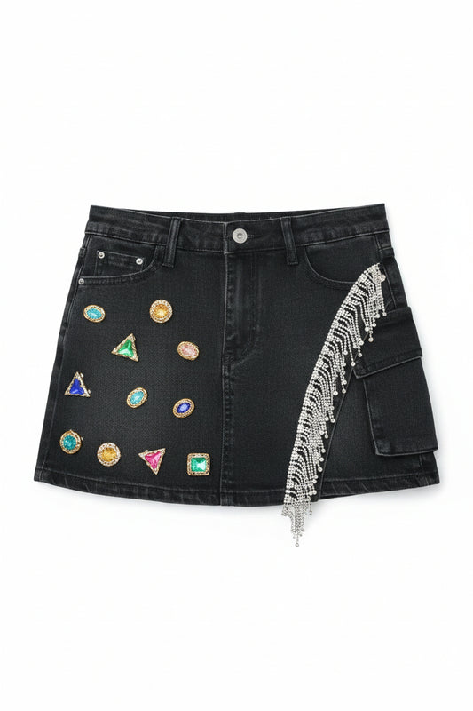 Colorful shimmer shorts#1