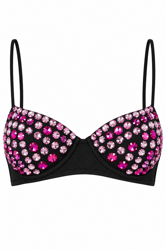 brasier de multicolores en negro