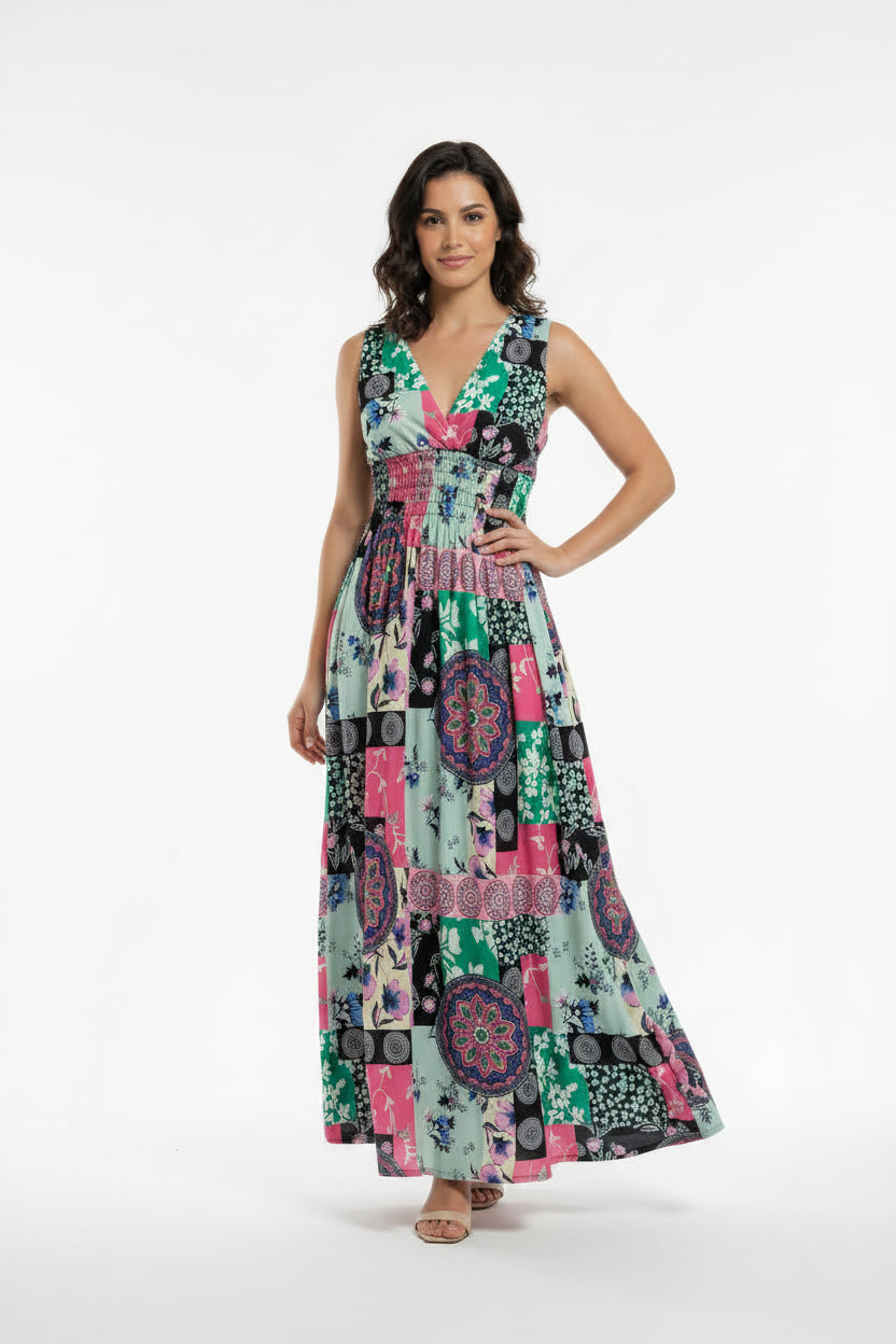 Long floral dress 8