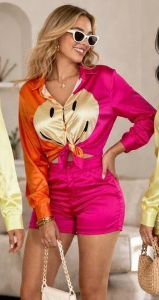 Two-piece satin set elegance in 2-piece #1