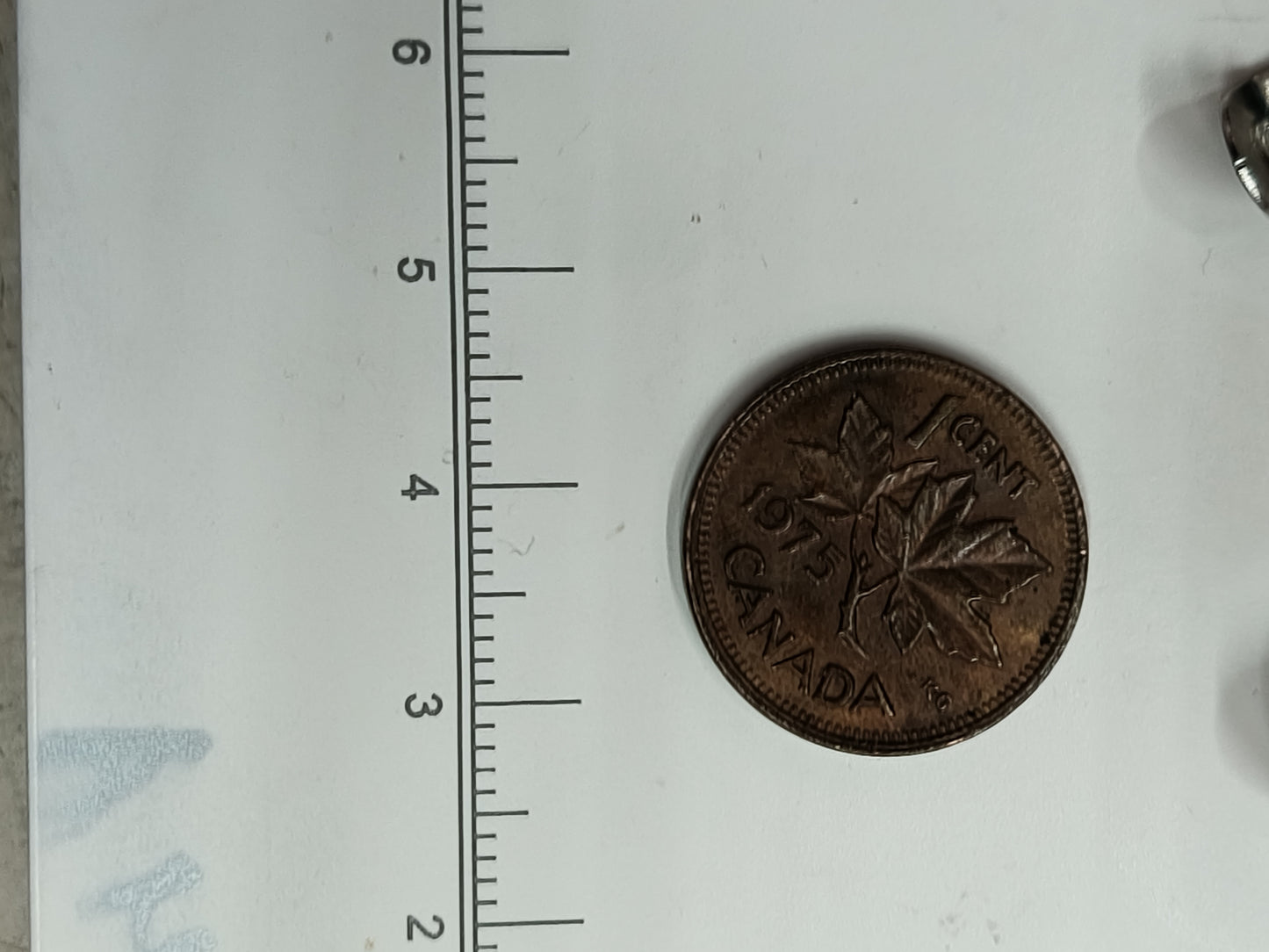 1975 Canada One Cent - Rare Rim "Cud" Error - Elizabeth II Bronze