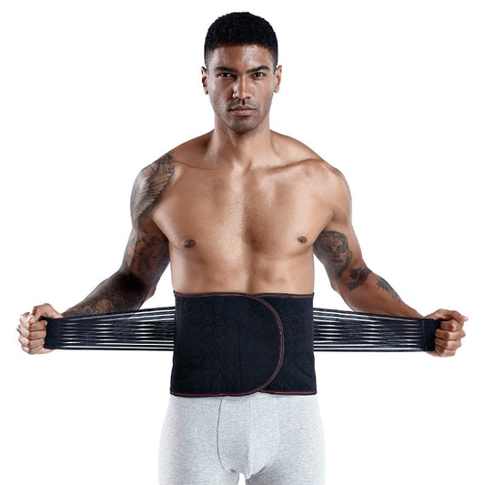 Men's Special Abdominal Belt For Exercise, Fitness, Slimming, Beer Belly Reduction, Sweat-Inducing Shapewear, Waist Cincher, Summer Thin Style