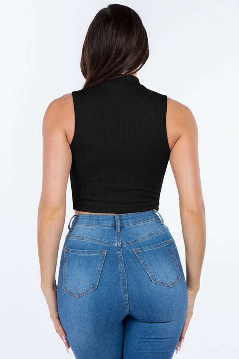 CROP TOP IN BLACK