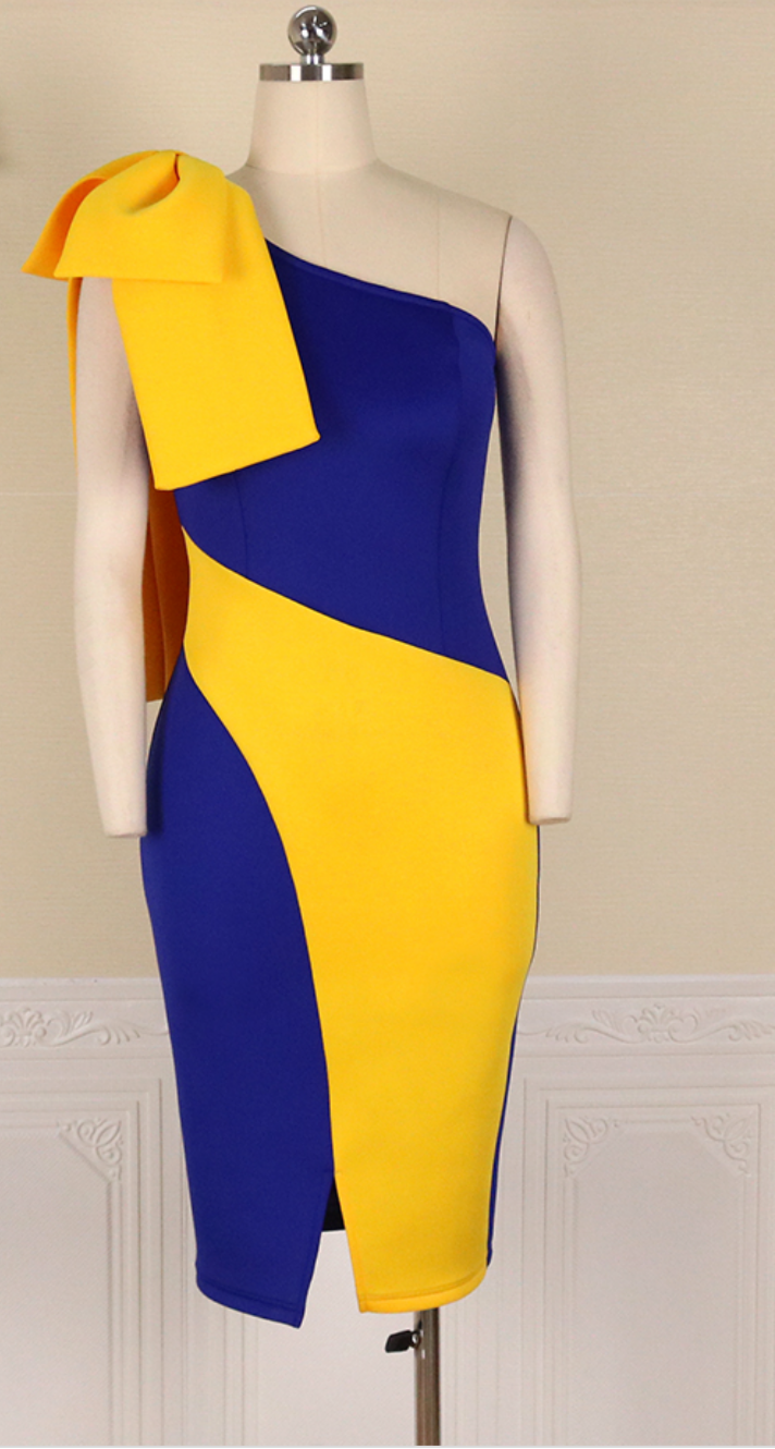 Two-Color Elegant Dress