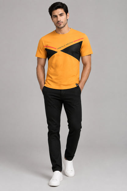 Camiseta blanca de manga corta para hombre confeccionada en algodón