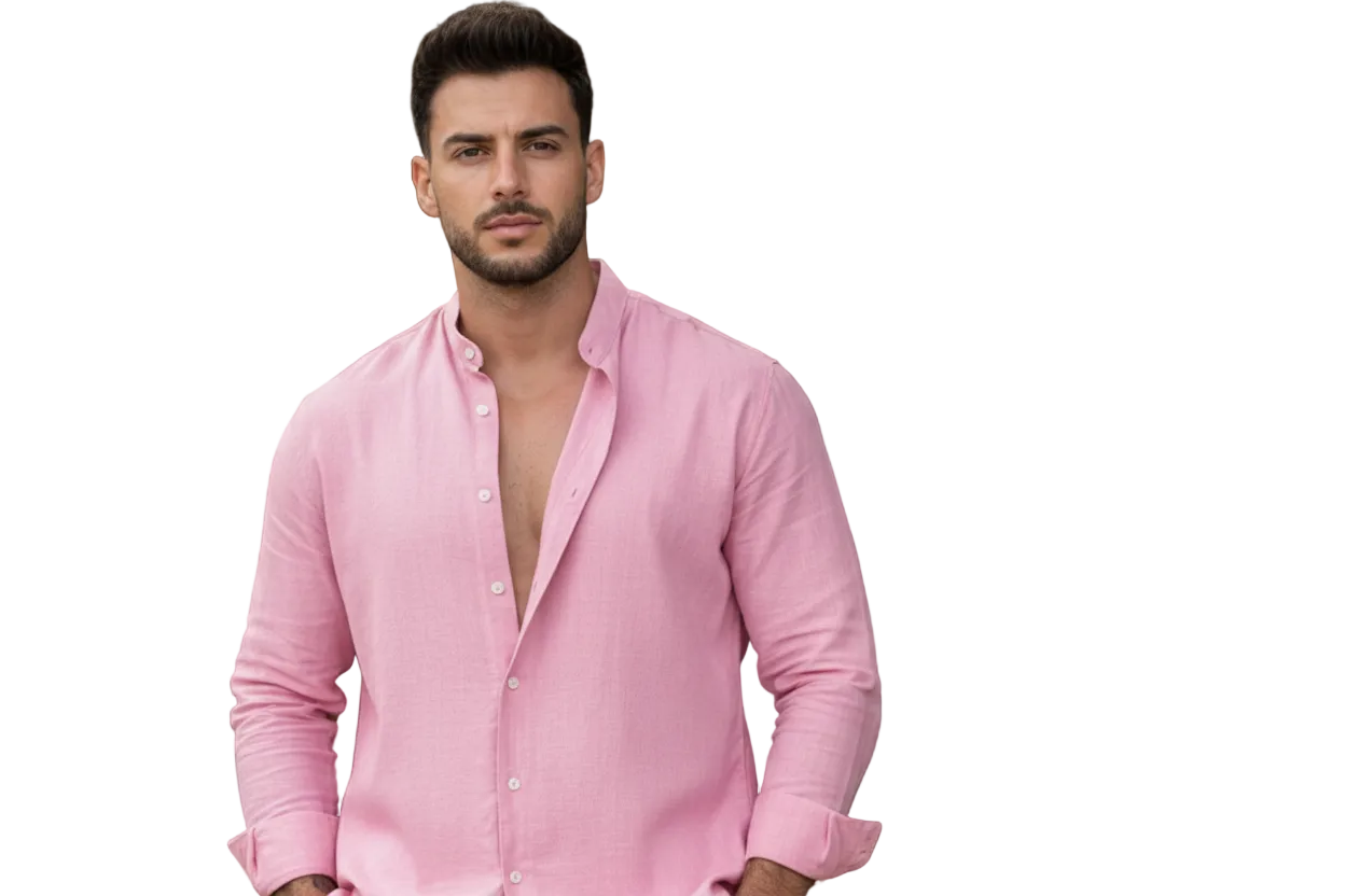 Two pairs of shoes for men in pink color