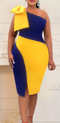 Two-Color Elegant Dress