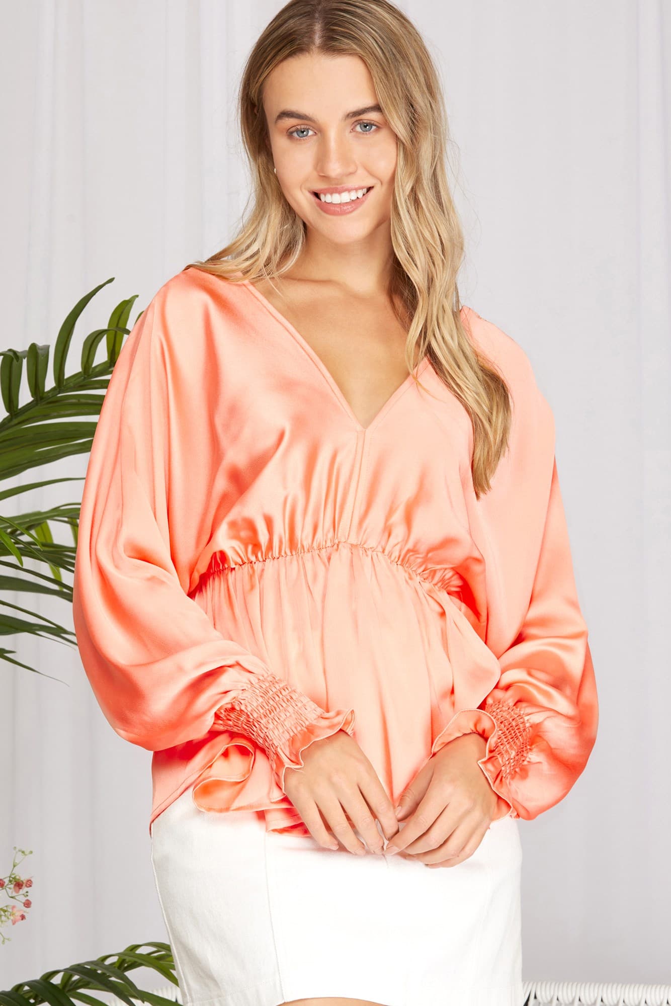 blouse IN  Satin