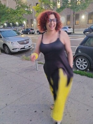 Yellow Two-Color Simple Casual Dress