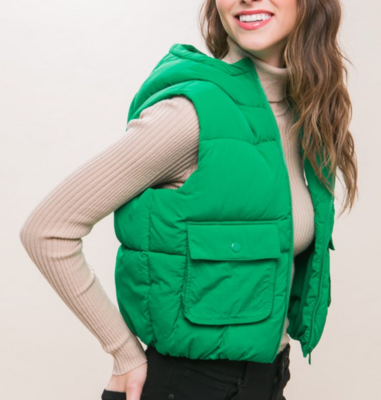 Vest With Front Pocket Detail