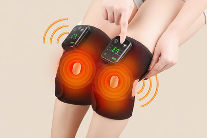 Cross-border Electric Heating Knee Pads, Intelligent Vibration Heating Old Cold Leg Shoulder Pads Massager, Hot Compress Physiotherapy Massager