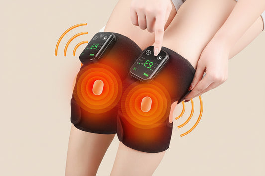 Cross-border Electric Heating Knee Pads, Intelligent Vibration Heating Old Cold Leg Shoulder Pads Massager, Hot Compress Physiotherapy Massager