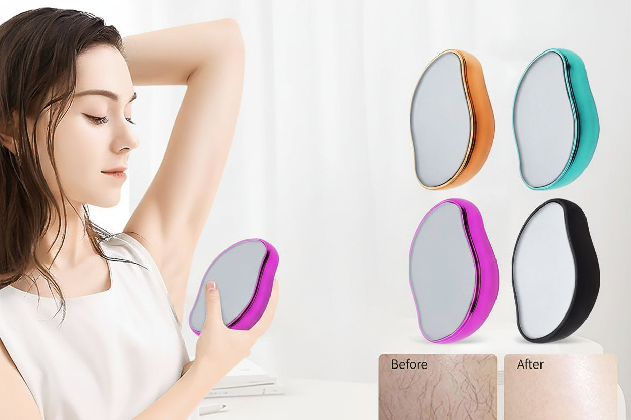 Crystal epilator for men and women, painless physical hair removal tool, home hair removal instrument, hair removal device