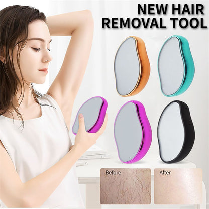 Crystal epilator for men and women, painless physical hair removal tool, home hair removal instrument, hair removal device