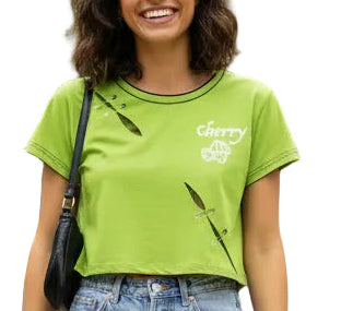 TOP IN CHERRY GREEN