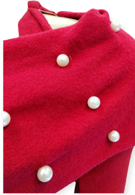 Red Long Sleeve Mini Dress Round Neck