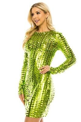 Dress Green fishnet dresses