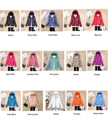Jacket Women Puffer 15 Colors Plus Size 5XL 6XL 7XL 2023 New Spring Autumn Female Ultra Lightweight Packable Hooded Down Coats