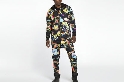 TWO PIECE SET IN MULTICOLORS