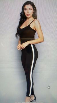 Two-Tone Casual Jumpsuit