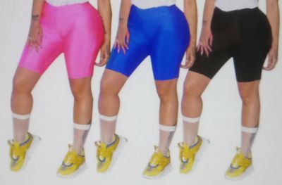Bright biker shorts