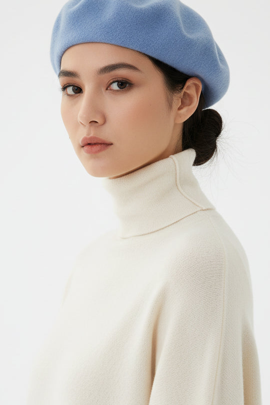 Spanish Wool Beret Hat Femal