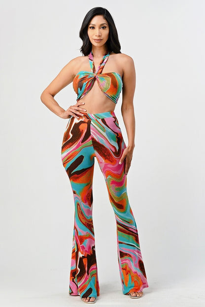 Conjunto de dos piezas se tube top con pantalón