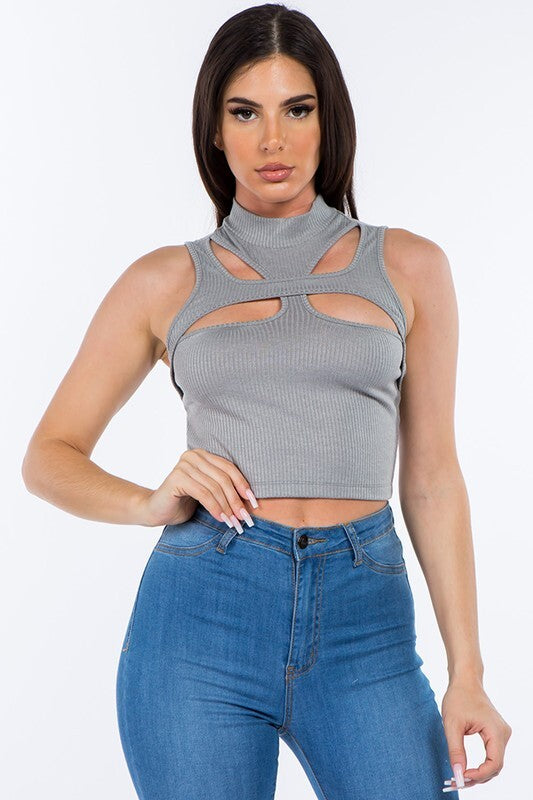 CROP TOP IN BLACK