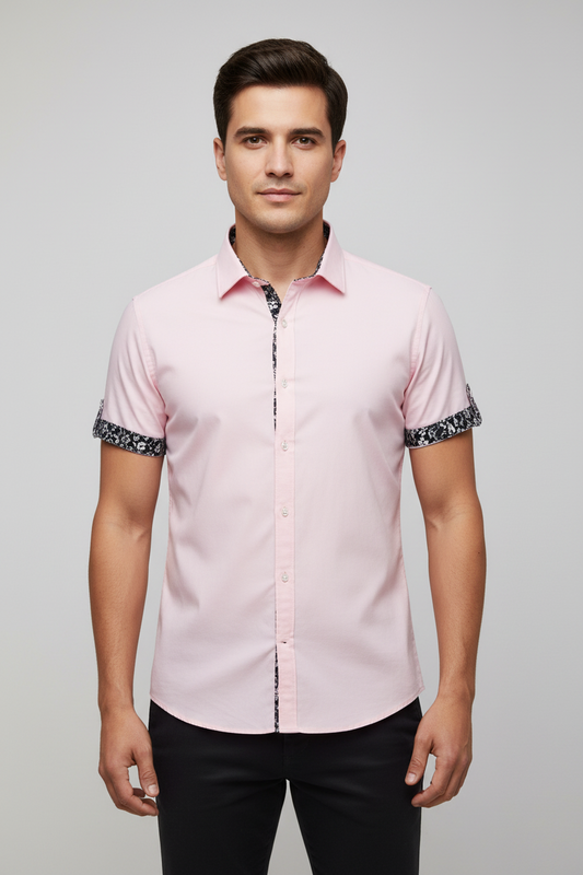 men's casual solid color