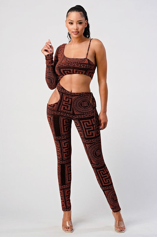 Shoulder out jumpsuit TWO COLORS CHOOSE YOURS