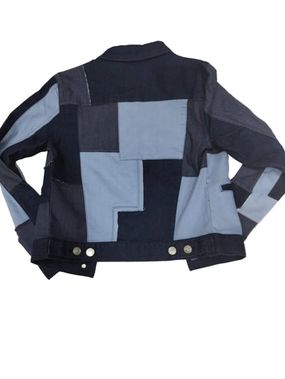 jackets en jeans azul claro y azul oscuro.