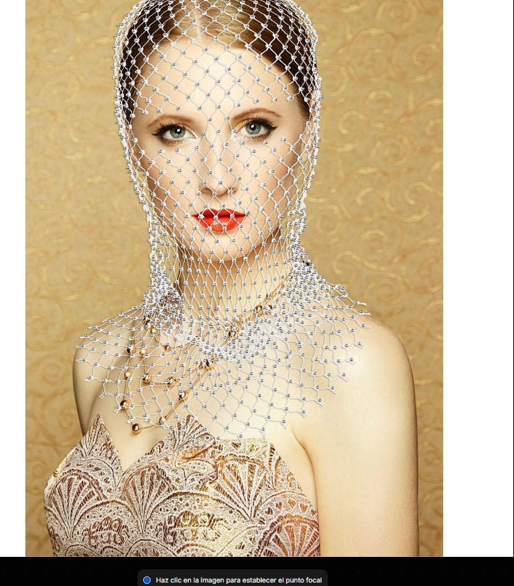 Rhinestone Turban and Pirate Hat Set - Glitter Mesh for Parties