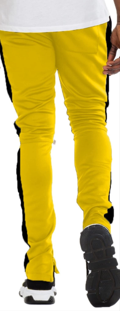 PANTS Two-tone men's pants with zipper on the sides and adjustable drawstring with a unique quality and expandes different sizes