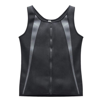 Cross-border European And American Men's Body Shaping Vest Corset Waist Tucker Sweat-popping Sportswear Fitness Sleeveless Vest