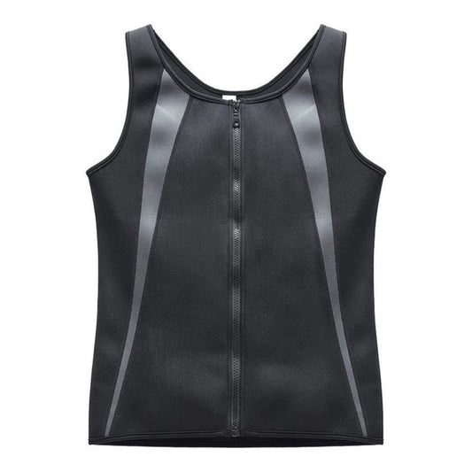 Cross-border European And American Men's Body Shaping Vest Corset Waist Tucker Sweat-popping Sportswear Fitness Sleeveless Vest