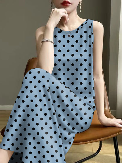 Wholesale 2025 Summer Ladies Explosions Age-reducing Summer Mother Sling Sleeveless Inner Wear Outer Wear Vest Dress