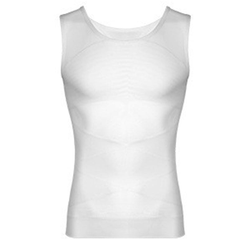 Men's Tummy Control Shapewear, Tight-Fitting Corset, Chest And Abdomen Shaping Elastic Breathable Mesh Vest, Direct Sale From Manufacturer