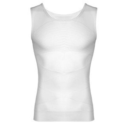 Men's Tummy Control Shapewear, Tight-Fitting Corset, Chest And Abdomen Shaping Elastic Breathable Mesh Vest, Direct Sale From Manufacturer