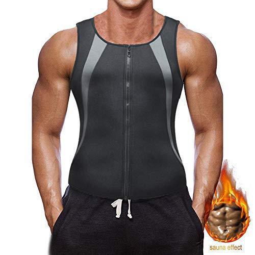 Cross-border European And American Men's Body Shaping Vest Corset Waist Tucker Sweat-popping Sportswear Fitness Sleeveless Vest