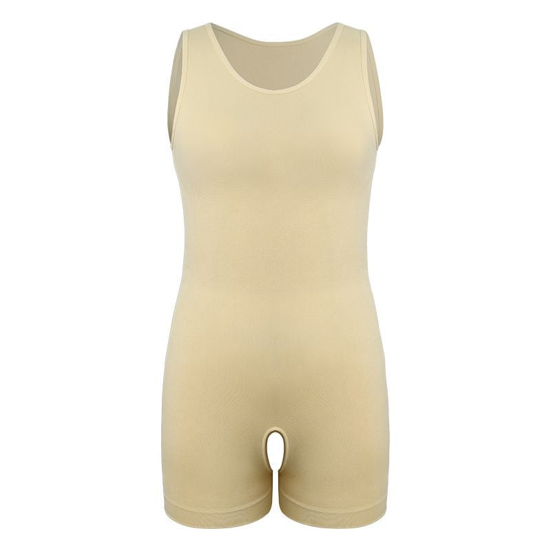 Amazon Men's Shapewear Tummy Control Boxer Jumpsuit Corset Tummy Control Fitness Training Large Size Bodysuit