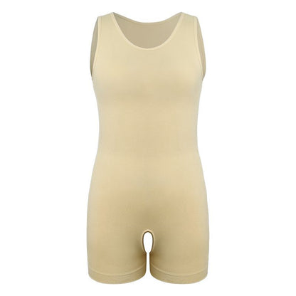 Amazon Men's Shapewear Tummy Control Boxer Jumpsuit Corset Tummy Control Fitness Training Large Size Bodysuit