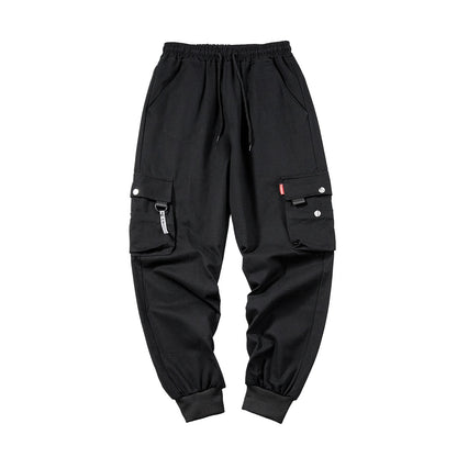 Polyester Multi-pocket Leggings Men's Autumn Nine-point Casual Pants