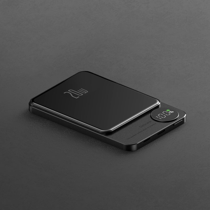 Q9 inalámbrico Magsafe succión magnética carga tesoro venta al por mayor Clip trasero Metal fuente de alimentación móvil 10000 MAh compacto y portátil