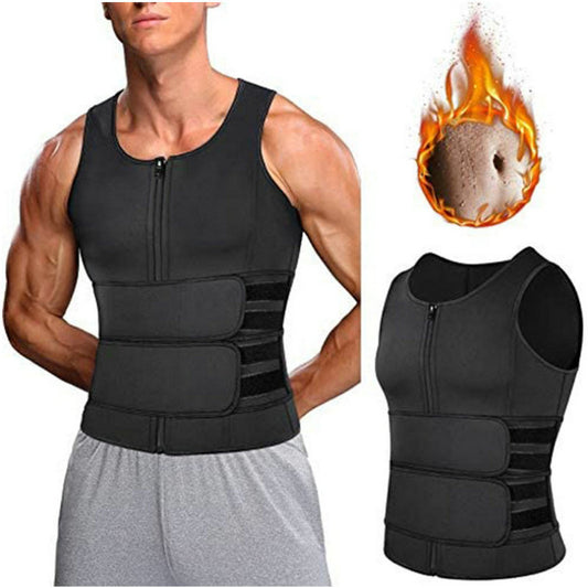 Men's Belly-Tinting Vest Body-Shaping Double-Breasted Body Shaping Shaping Shaping Shaping Shaping Beer Belly Meat-Hidden Hot-Fit Sports Tight-Fit Dress