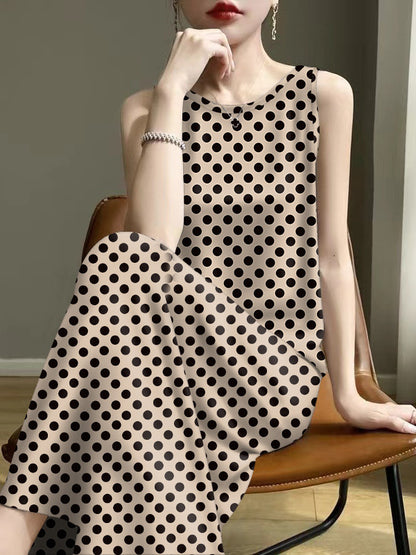 Wholesale 2025 Summer Ladies Explosions Age-reducing Summer Mother Sling Sleeveless Inner Wear Outer Wear Vest Dress