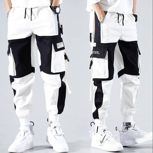 Polyester Multi-pocket Leggings Men's Autumn Nine-point Casual Pants