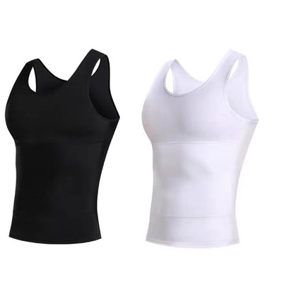 Meat Hide Artifact Men's Vest 3rd Generation Abdomen Shaping Clothing Meat Shaping Vest Invisible Breathable Shaping Top