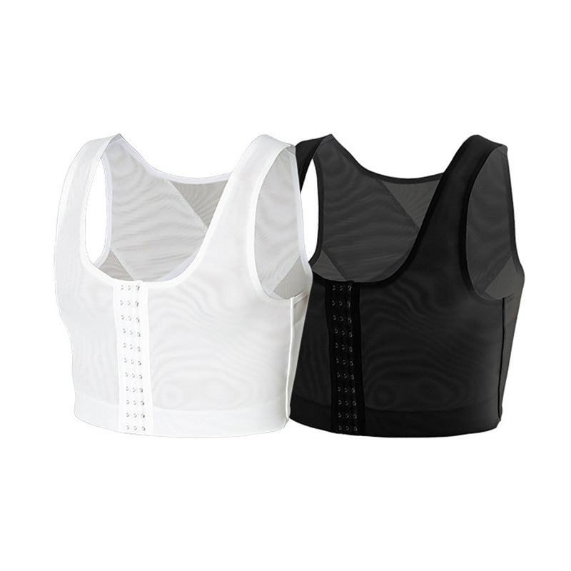 Wholesale Men's Compression Shapewear Slimming Tight-Fitting Underwear Chest Flattening Back-Lifting Anti-Bump Vest